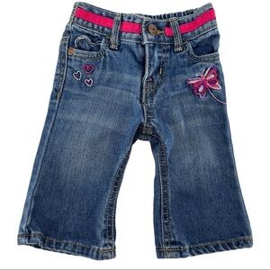 OshKosh B’Gosh Baby Embroidered Heart Jeans Sz 3M
